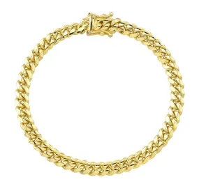 14K YELLOW GOLD MIAMI CUBAN LINK BRACELET