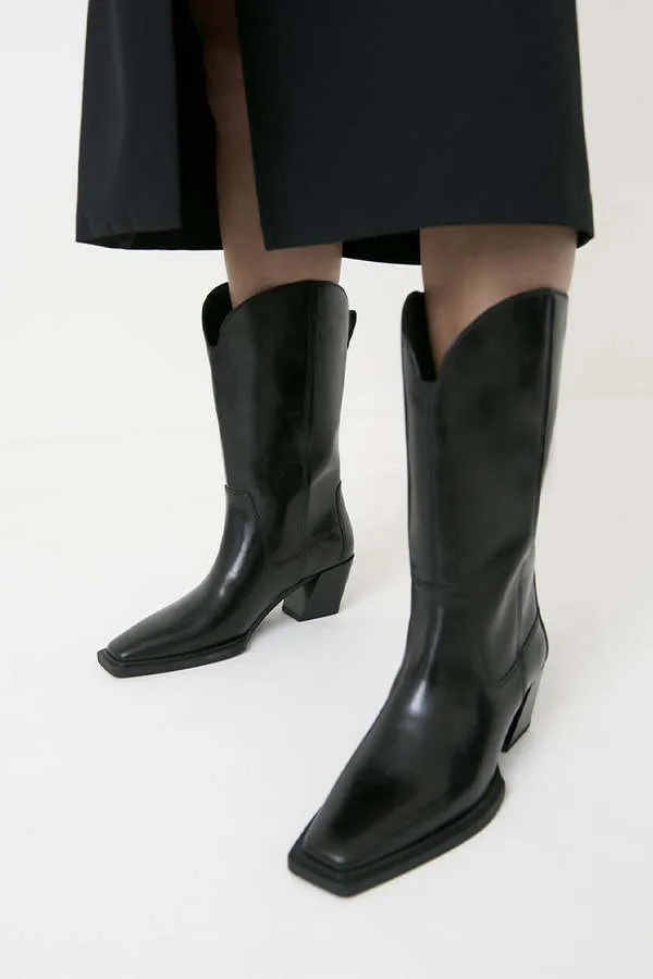 ALINA MID BOOT - Black