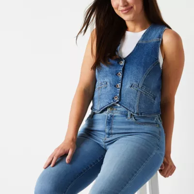 a.n.a Denim Womens Vest