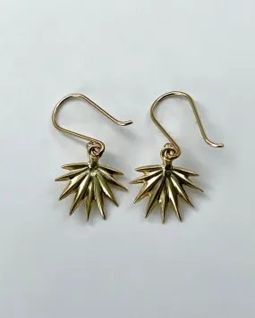 Annette Ferdinandsen Tiny Gold Fan Palm Earrings