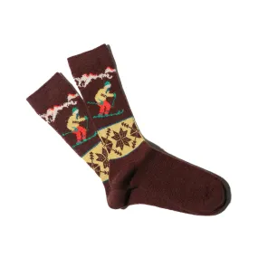 ANONYMOUSISM JAPAN Ski Socks - Wine