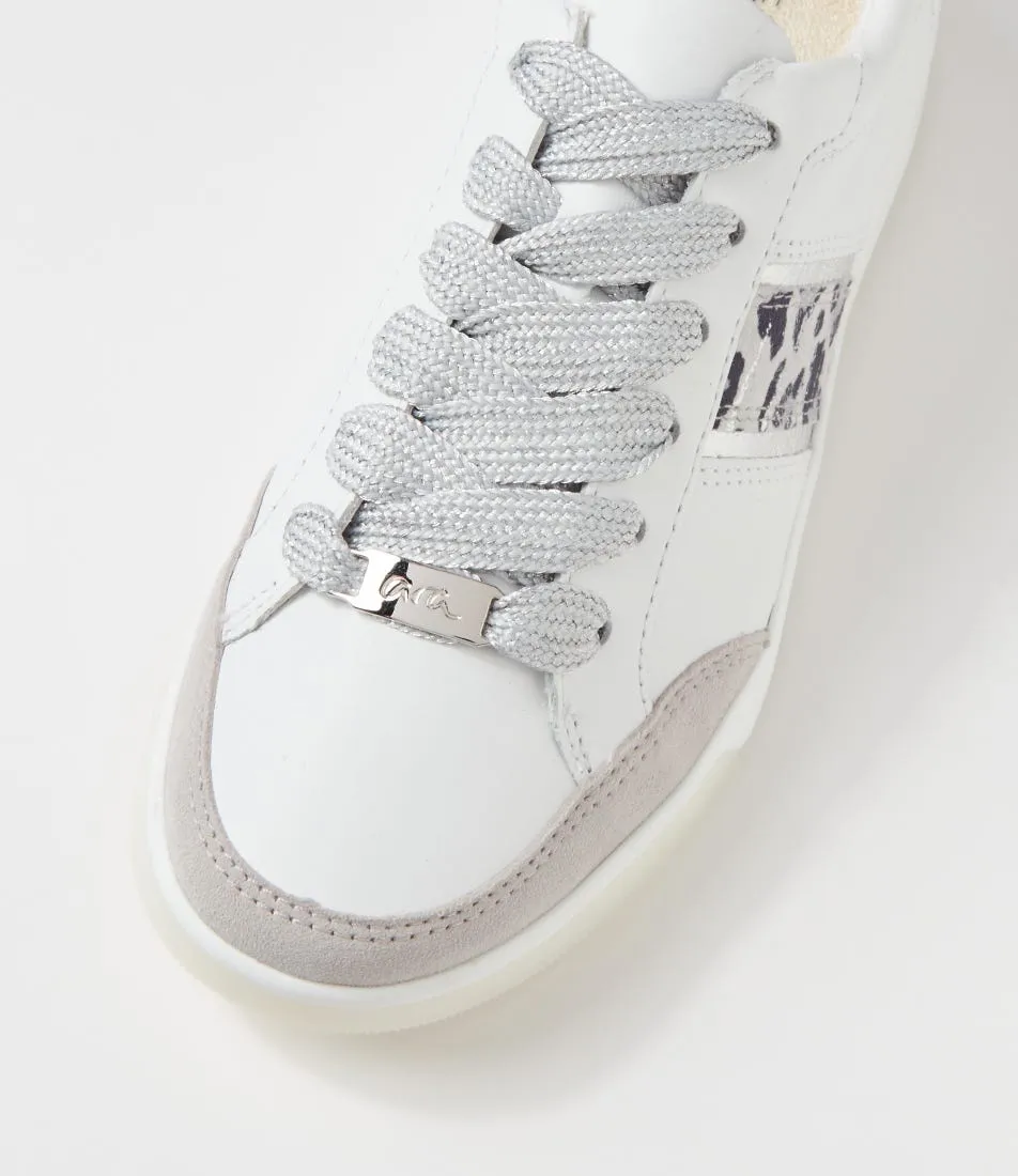 ARA Rom 71 Weiss Silber Leather Sneakers