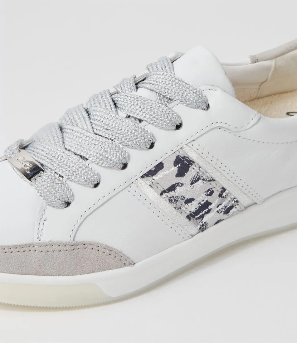 ARA Rom 71 Weiss Silber Leather Sneakers