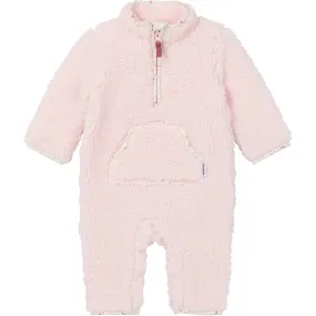 Baby Girls Pink Microplush Fleece Romper