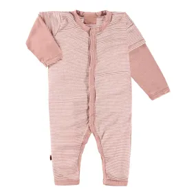 Baby Stripe Rib Twofer Romper