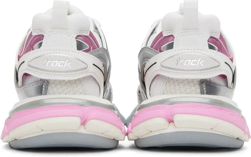 Balenciaga Pink & White Track Sneakers