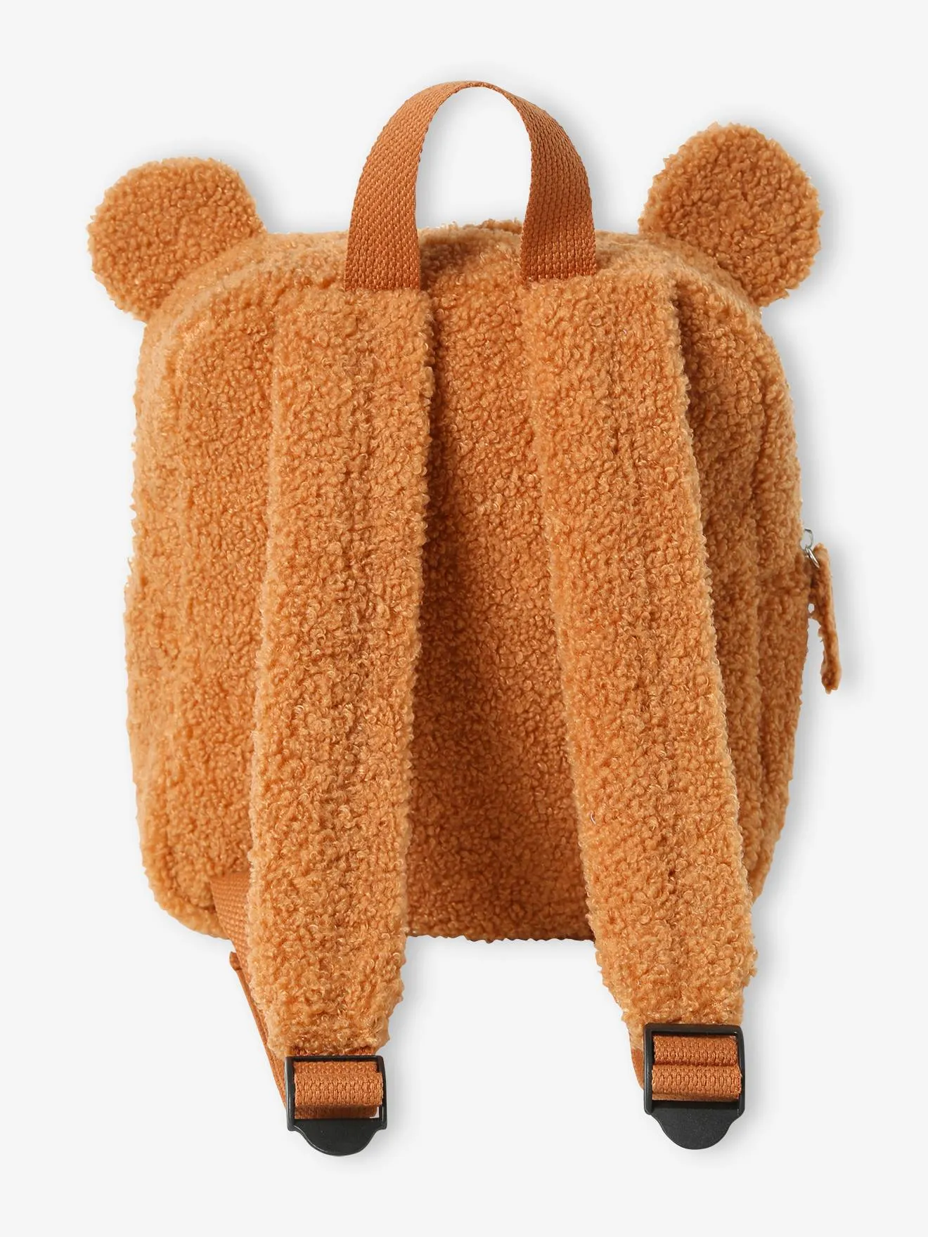 Bear Backpack in Sherpa, for Children - dark brown