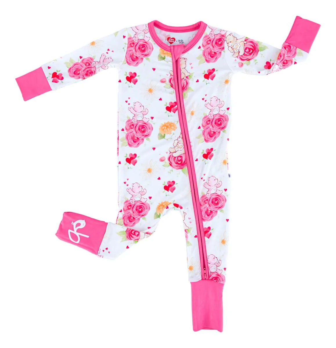 Birdie Bean Care Bears Baby Blooms Bamboo Viscose Convertible Romper