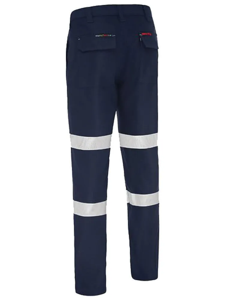 Bisley Workwear BP8580T Apex 240 - Taped FR PPE2 - Ripstop Pant - Navy - 72R