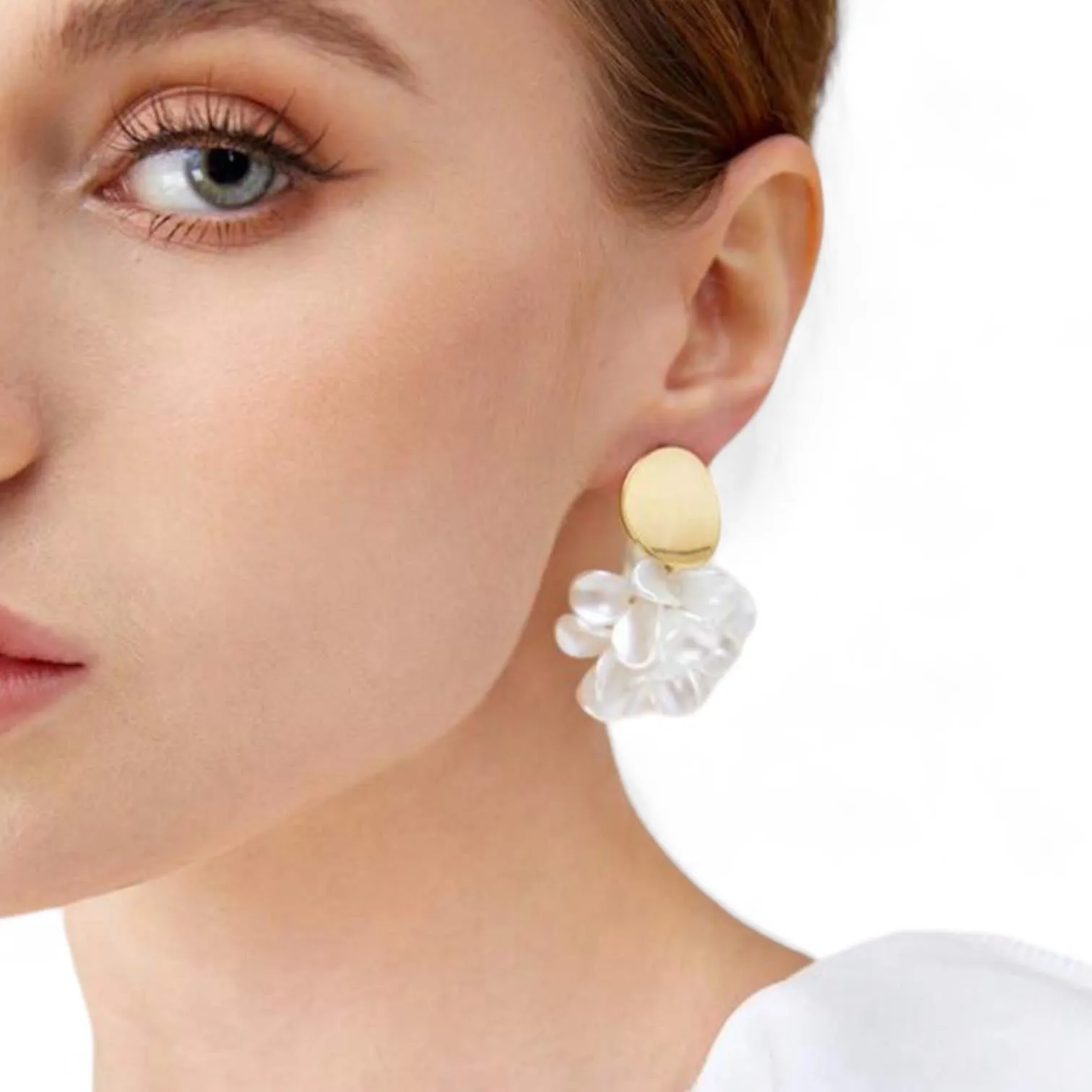 BLING Summer Elegant Floral Stud Drop Earrings