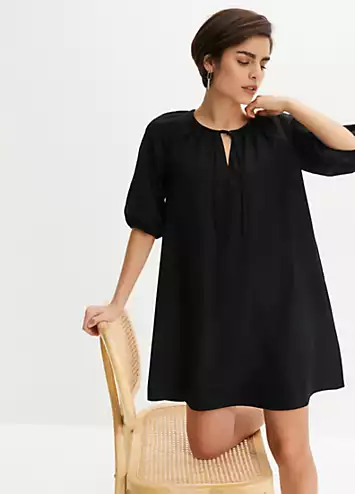 bonprix Cotton Short Sleeve Tunic Dress | Grattan