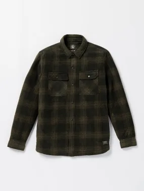 Bowered Fleece Long Sleeve Shirt - Bison