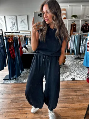 Brianna Black Romper