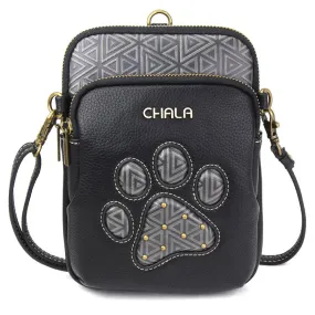 CHALA UNI CELLPHONE CROSS BODY BLACK PAW BAG