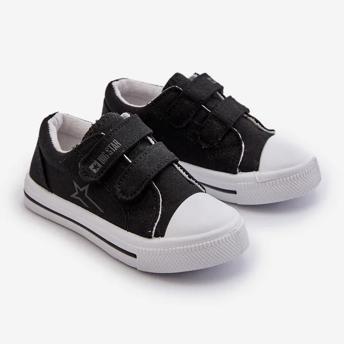 Children's Velcro Sneakers Big Star NN374111 Black