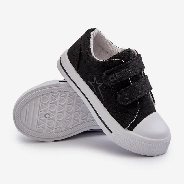 Children's Velcro Sneakers Big Star NN374111 Black