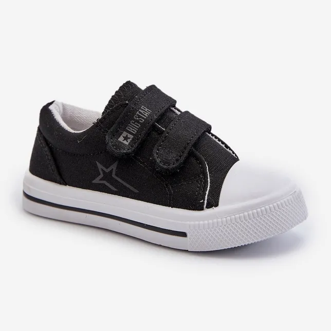 Children's Velcro Sneakers Big Star NN374111 Black