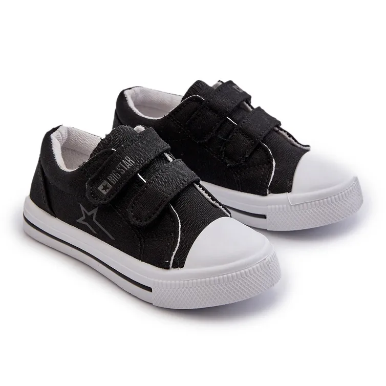 Children's Velcro Sneakers Big Star NN374111 Black