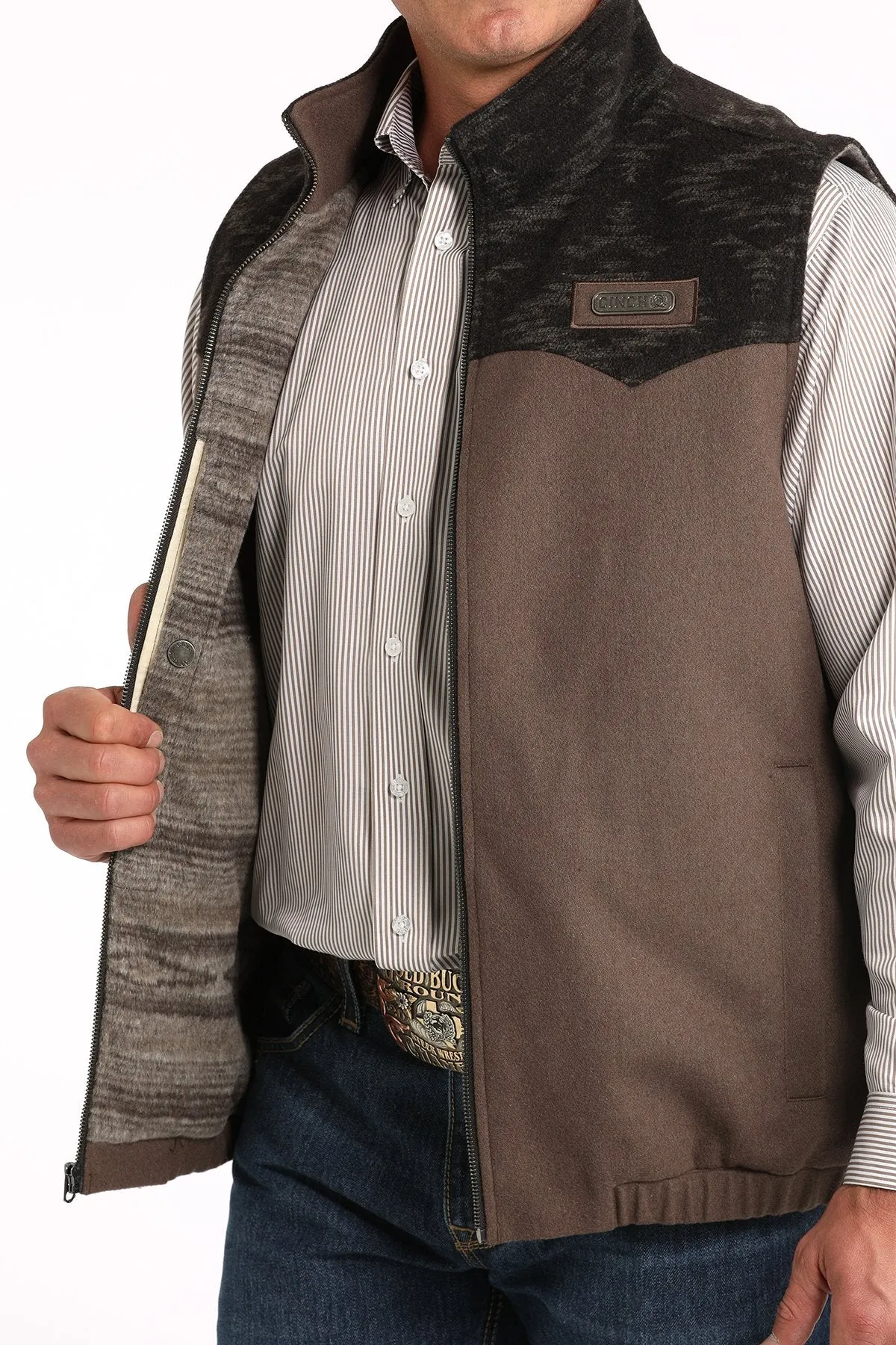 Cinch Concealed Wooly Brown Vest