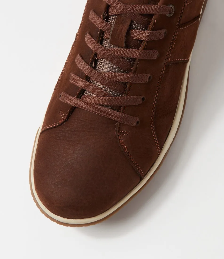 COLORADO Edo Mid Brown Tumble Nubuck Sneakers