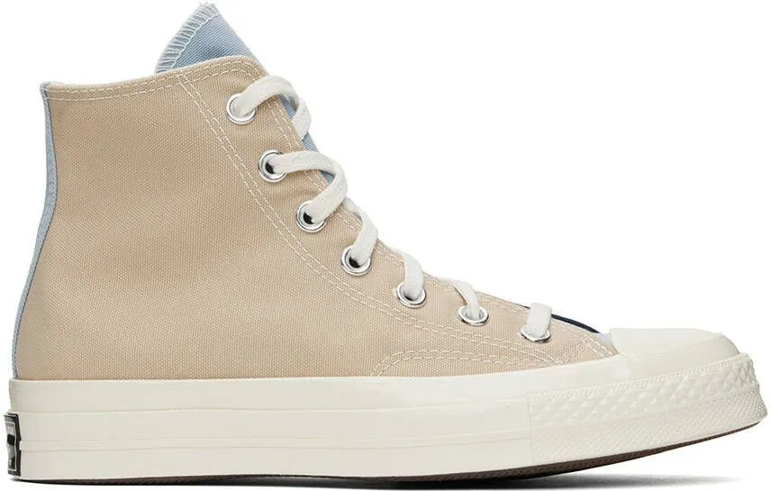 Converse Beige & Navy Chuck 70 Tri-Panel Sneakers