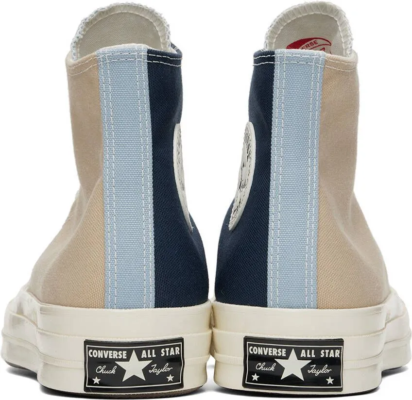 Converse Beige & Navy Chuck 70 Tri-Panel Sneakers