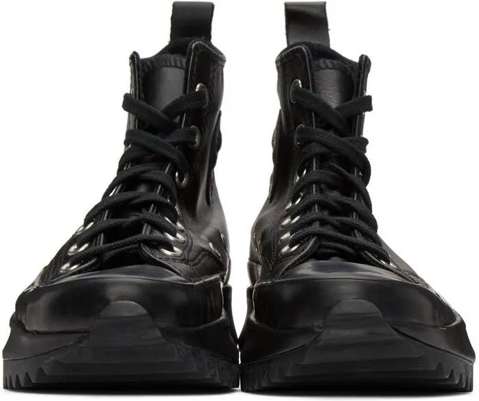 Converse Black Leather Run Star Hike High Sneakers