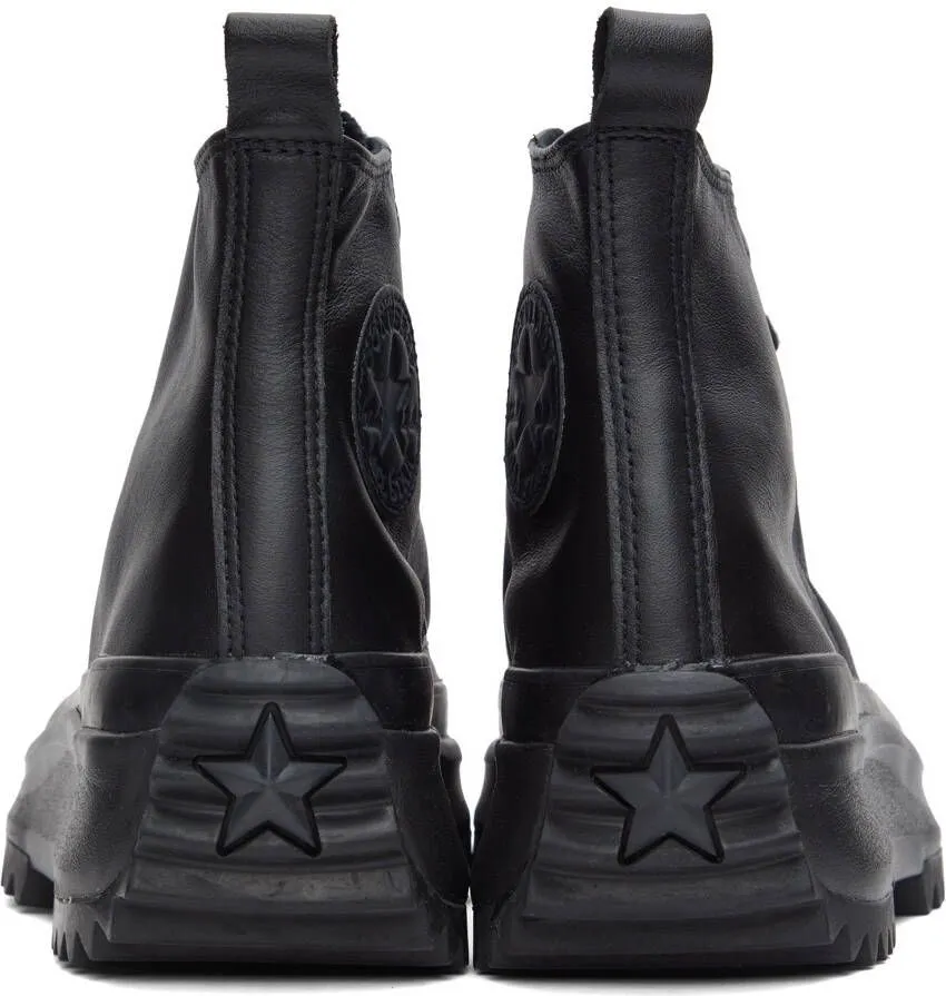 Converse Black Leather Run Star Hike High Sneakers