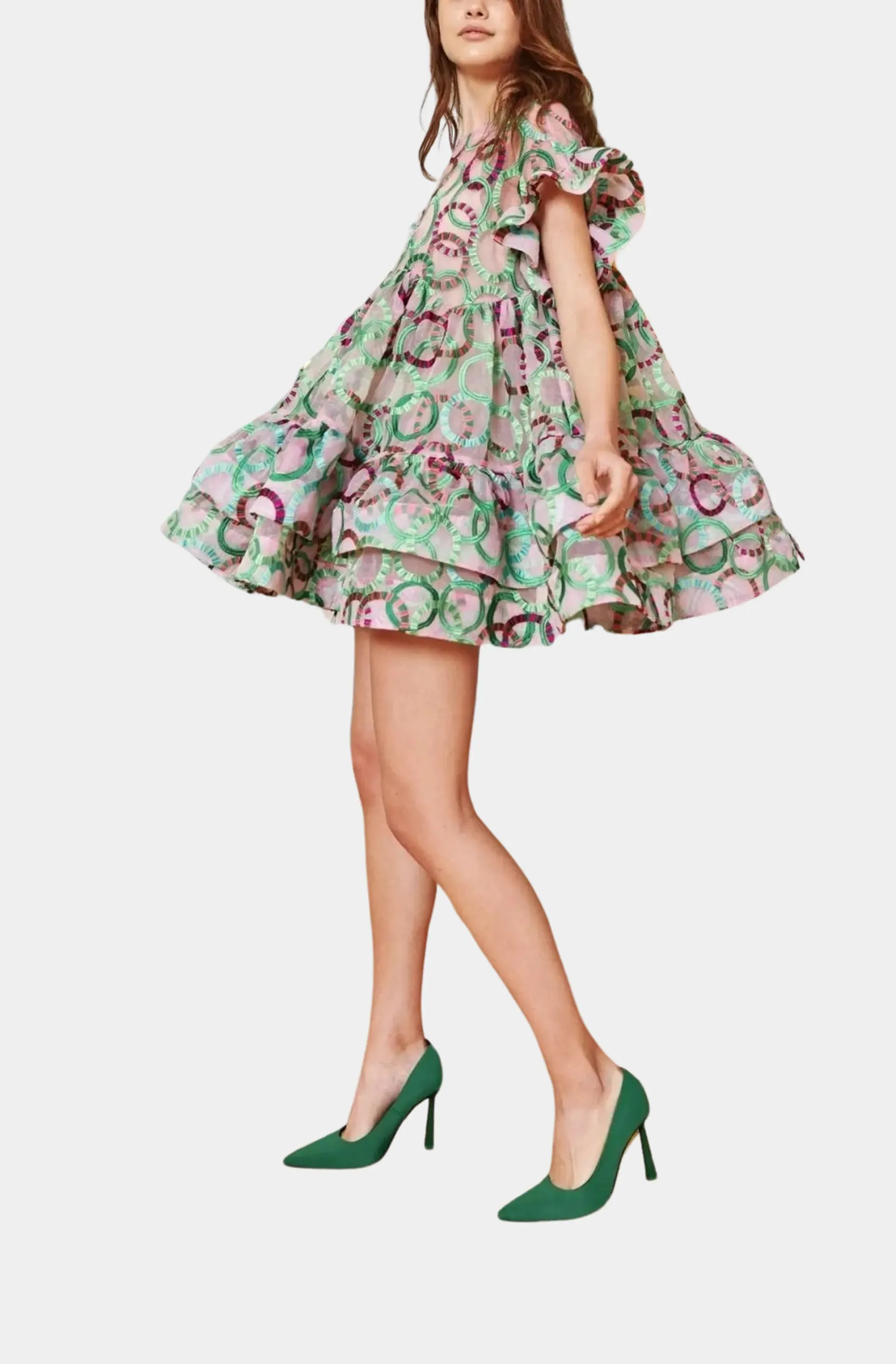 Coral Dress Green