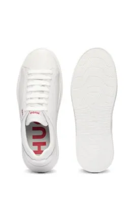 Cupsole trainers in smooth leather