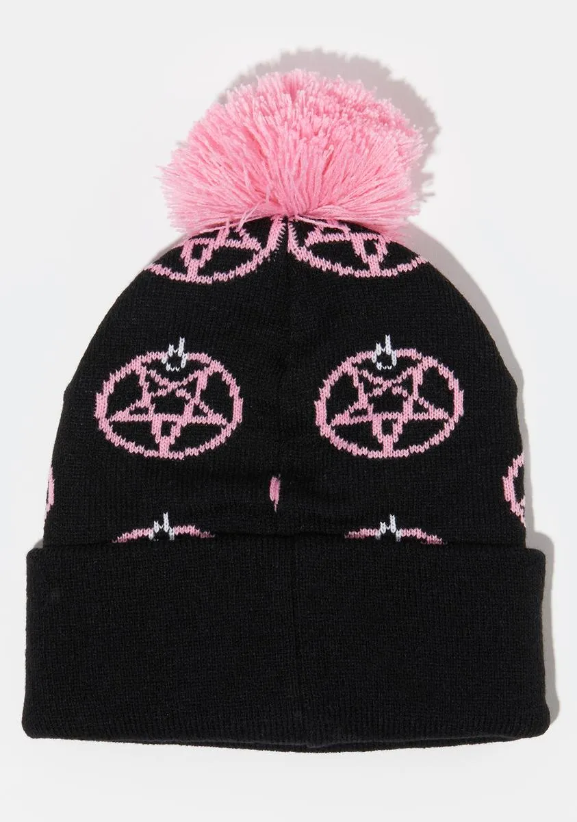 Cute As Hell Pom Beanie-