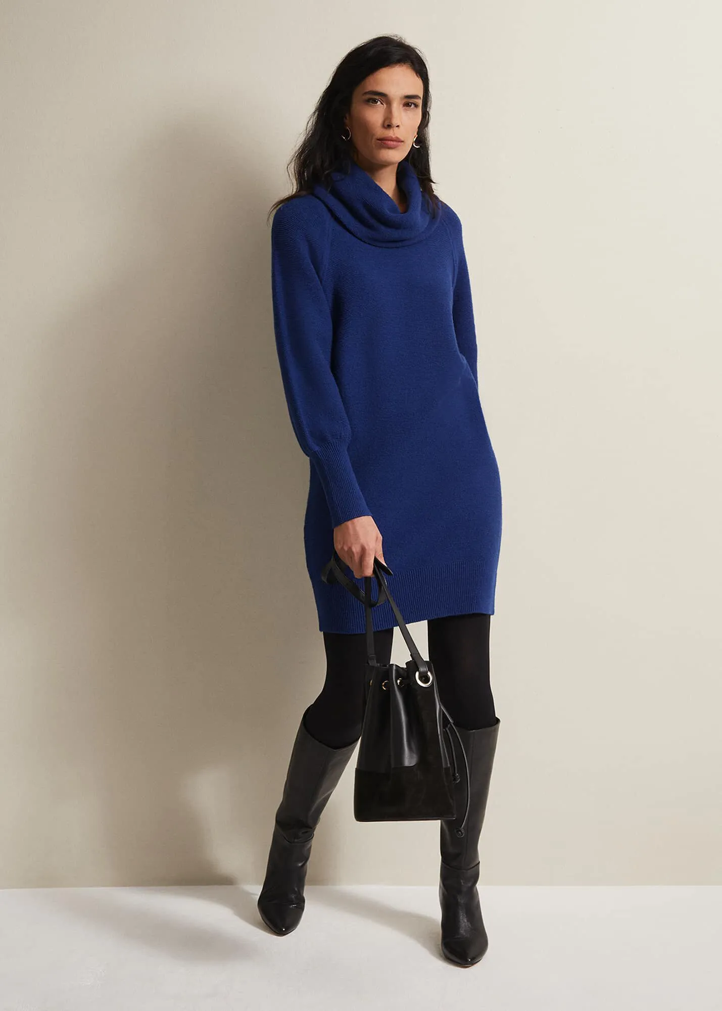 Dahlie Chunky Knit Tunic Mini Dress