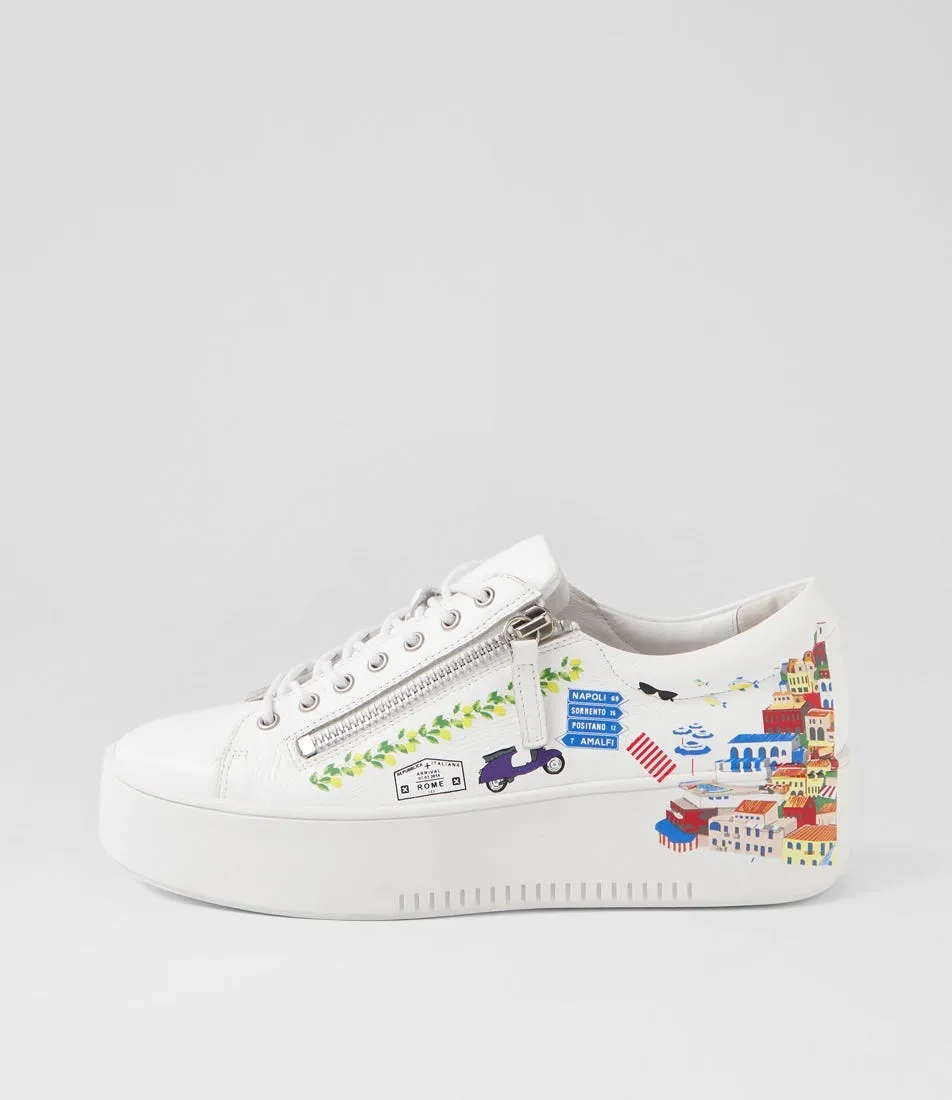 DJANGO & JULIETTE Wilkiss White Multi Sneakers