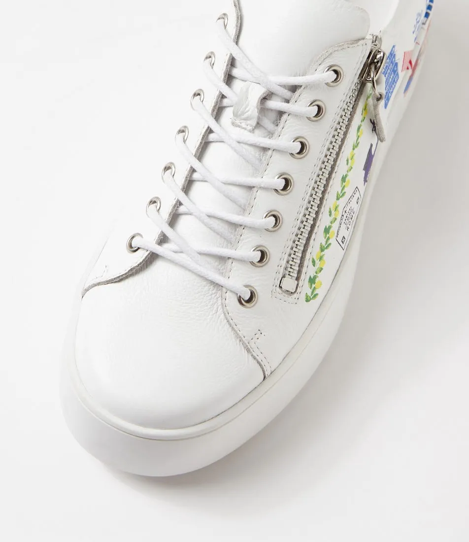 DJANGO & JULIETTE Wilkiss White Multi Sneakers