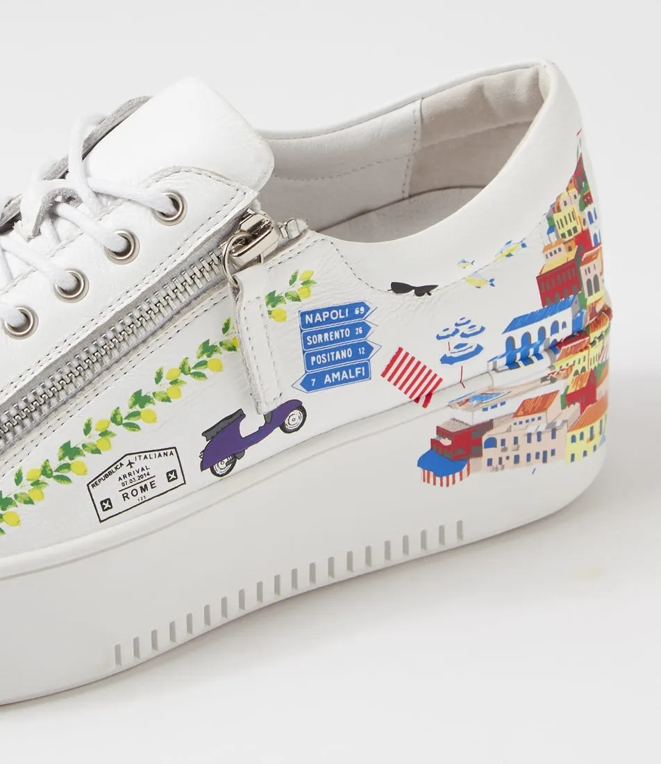 DJANGO & JULIETTE Wilkiss White Multi Sneakers