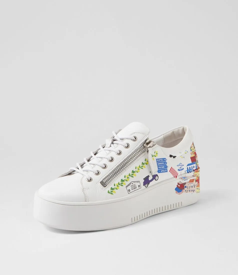 DJANGO & JULIETTE Wilkiss White Multi Sneakers