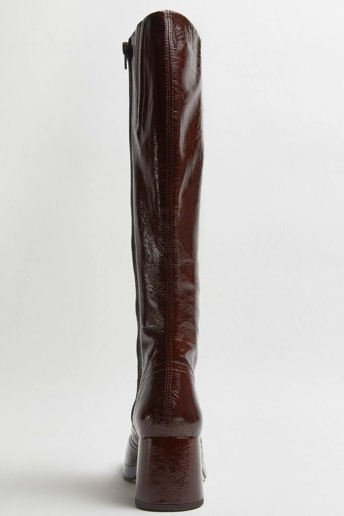 Donna Crinkle Boot - Brown