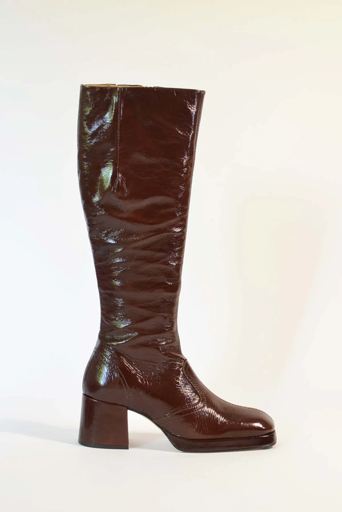 Donna Crinkle Boot - Brown