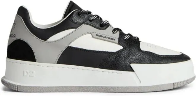 DSQUARED2 Bumper leather sneakers Black