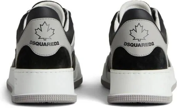 DSQUARED2 Bumper leather sneakers Black