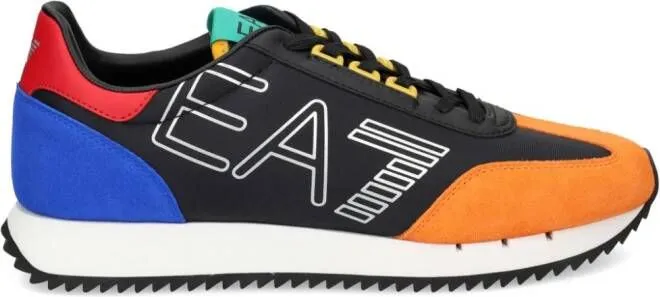 Ea7 Emporio Armani logo-print colour-block sneakers Black