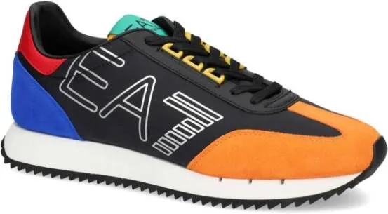 Ea7 Emporio Armani logo-print colour-block sneakers Black