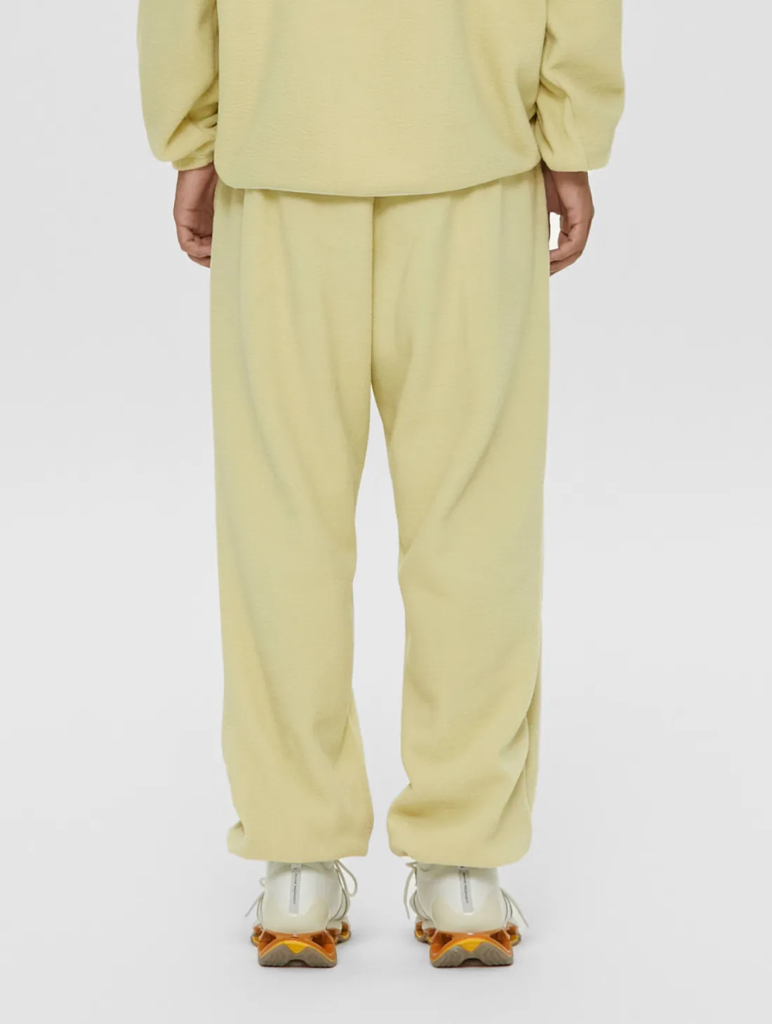 ESSENTIAL MICRO FLEECE JOGGER-GREYSH YELLOW