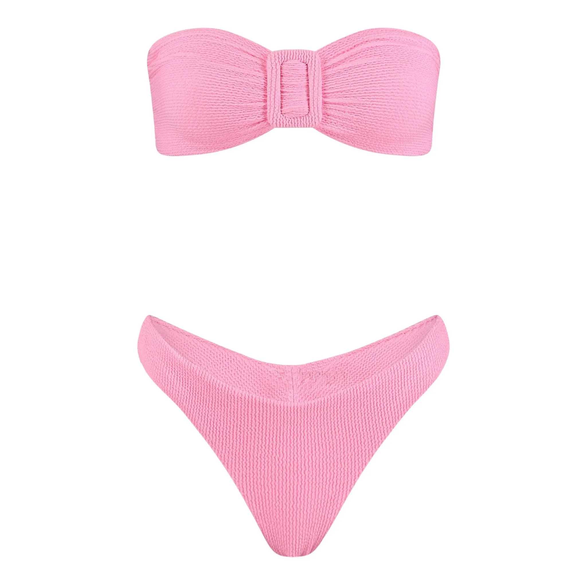 Firenze Bandeau Bikini Set | Barbie Pink