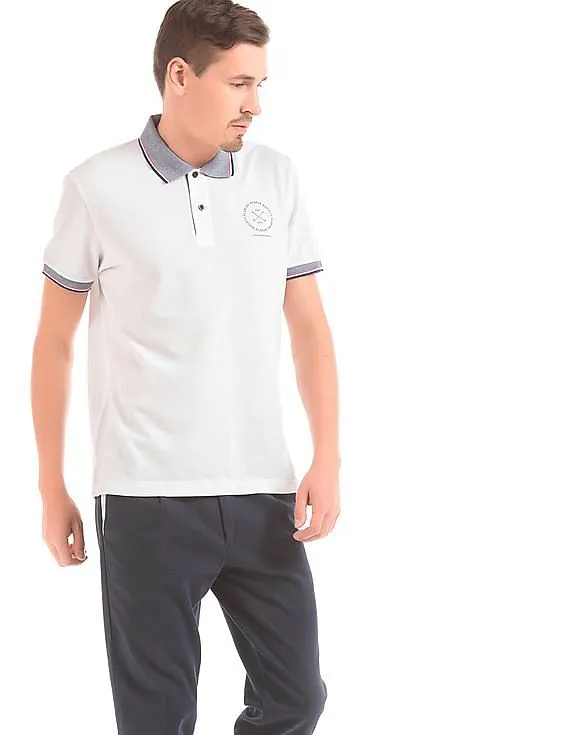 Gant Contrast Collar Pique Polo Shirt