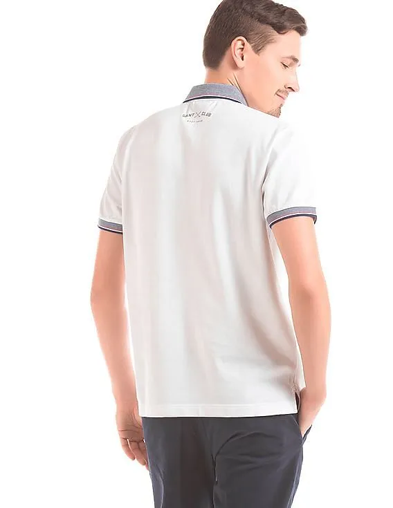 Gant Contrast Collar Pique Polo Shirt