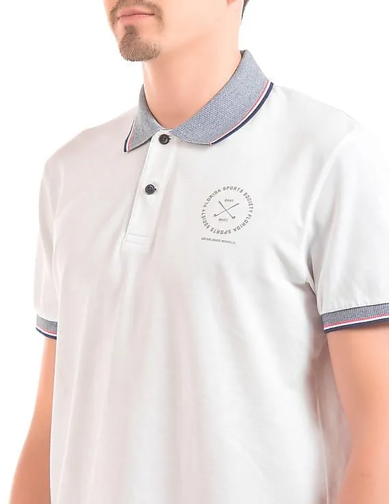 Gant Contrast Collar Pique Polo Shirt