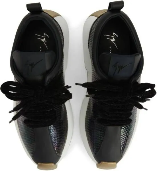 Giuseppe Zanotti Ferox logo-patch sneakers Black