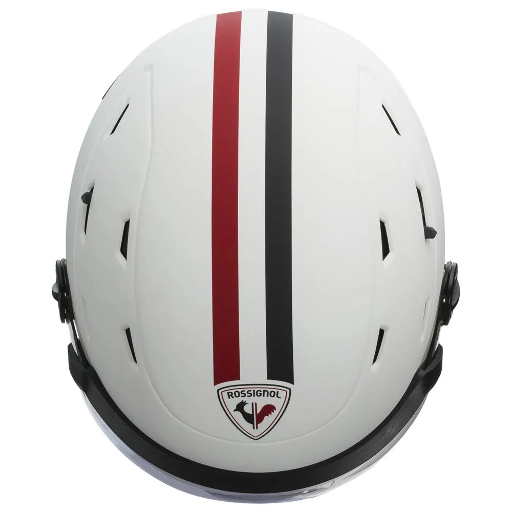 Helmet w/ visor Rossignol ---Allspeed Visor Impacts Photochromic Strato White