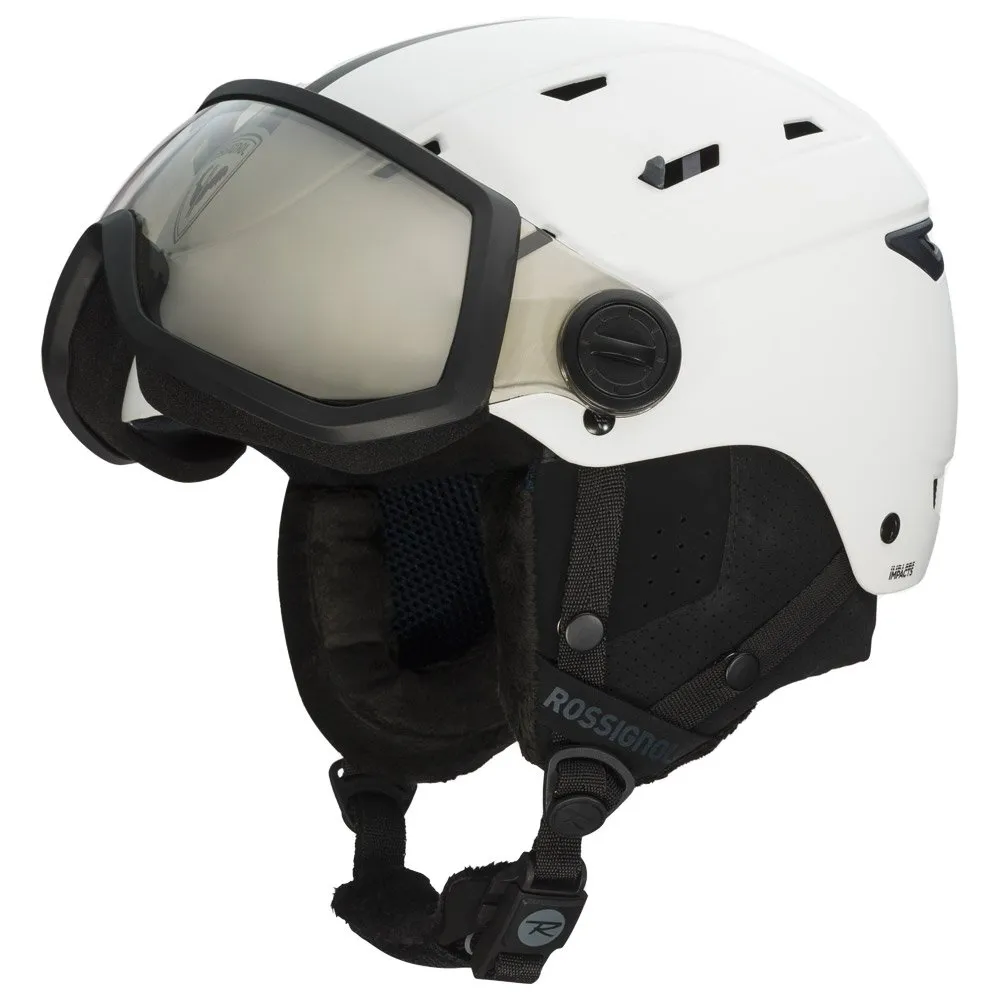 Helmet w/ visor Rossignol ---Allspeed Visor Impacts Photochromic Strato White